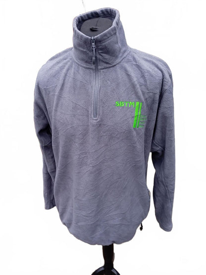 Sistema Grey Quarter Zip Fleece Top - Workwear made by Russell - XL