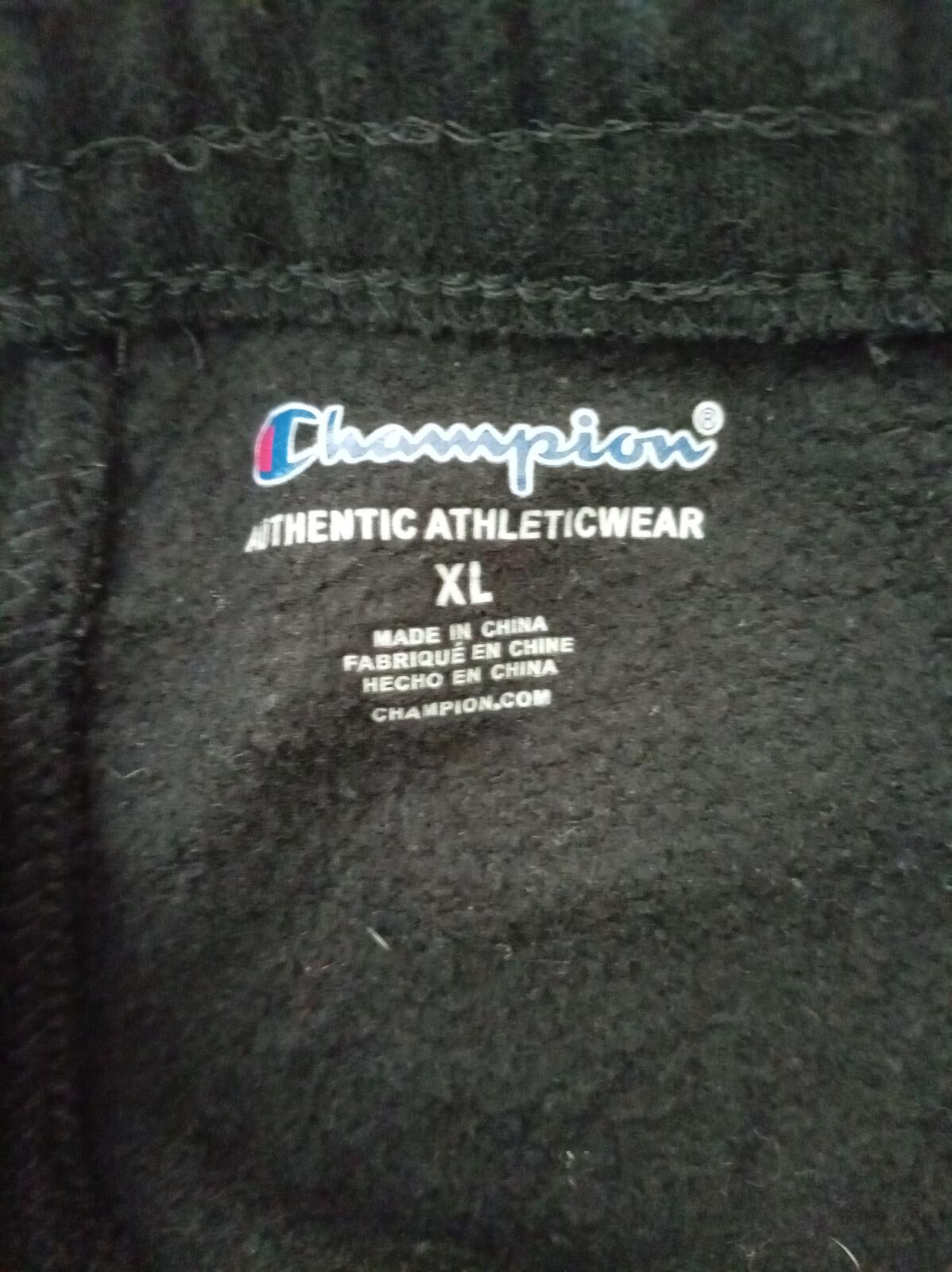 Champion Black Athletic Joggers Sweatpants XL