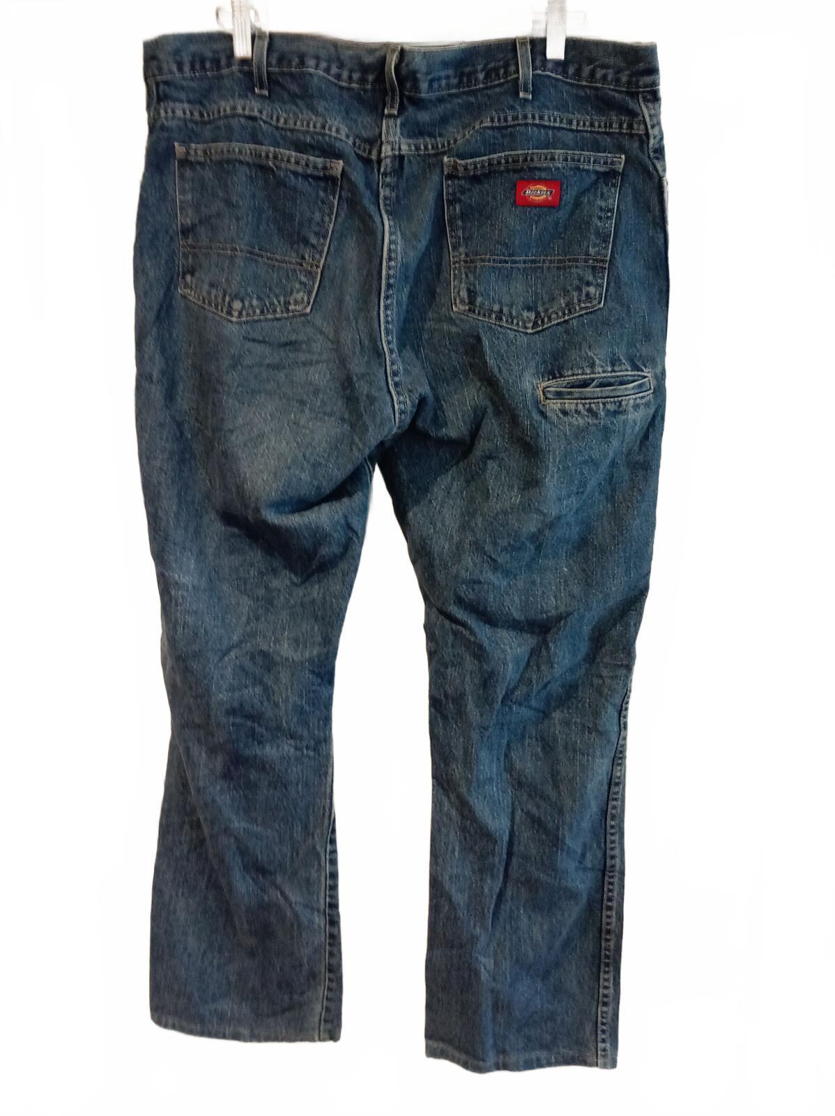 Dickies Men's Blue Denim Jeans Classic Regular Fit Workwear W38 L34