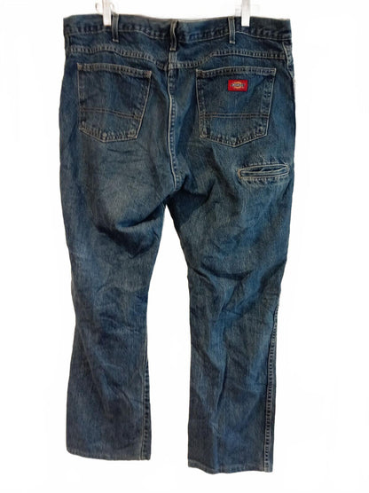 Dickies Men's Blue Denim Jeans Classic Regular Fit Workwear W38 L34