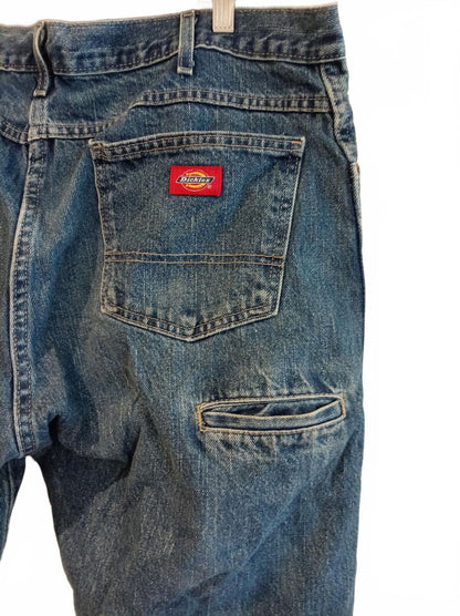 Dickies Men's Blue Denim Jeans Classic Regular Fit Workwear W38 L34