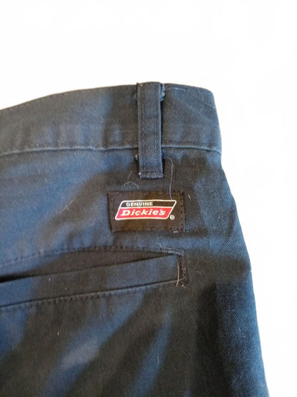 Genuine Dickies Men's Black Work Pants Trousers 32x32 Regular Fit Straight Leg