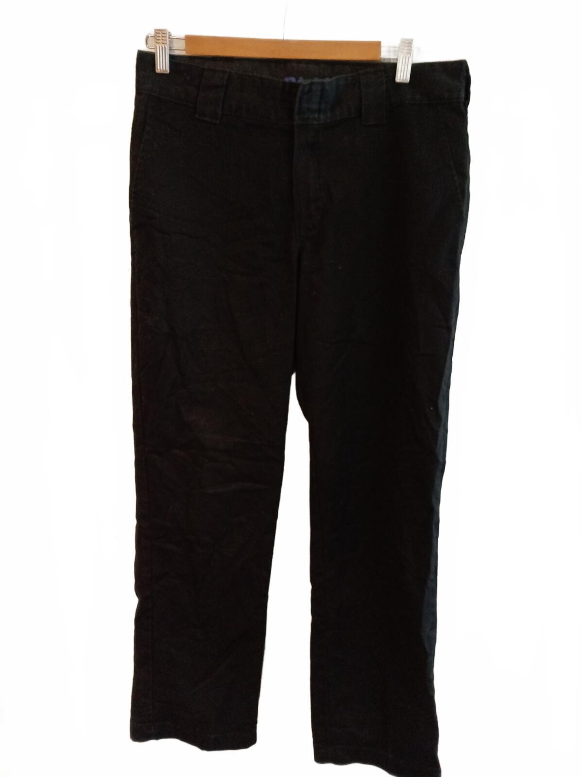 Dickies Black 150 Slim Fit Work Pants W32 L30 Men Chino Skate Straight Trousers