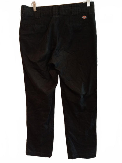 Dickies Black 150 Slim Fit Work Pants W32 L30 Men Chino Skate Straight Trousers