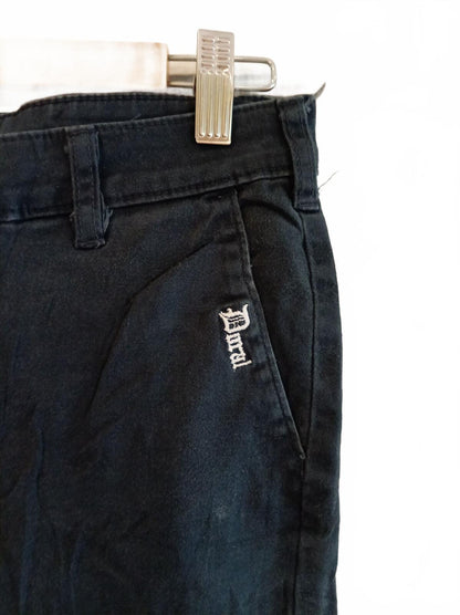 Dickies Black Slim Fit Work Pants W30 L30 Embroidered Dural Skate Trousers