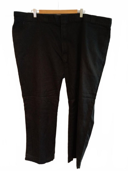 Dickies Black Original 874 Work Pants W52 L30 Big & Tall Plus Size Trousers Men