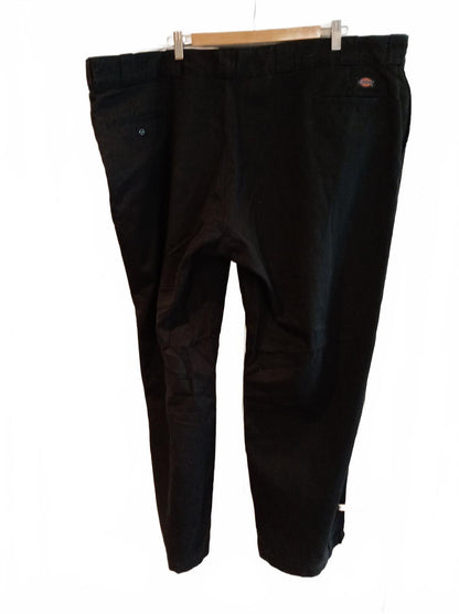 Dickies Black Original 874 Work Pants W52 L30 Big & Tall Plus Size Trousers Men