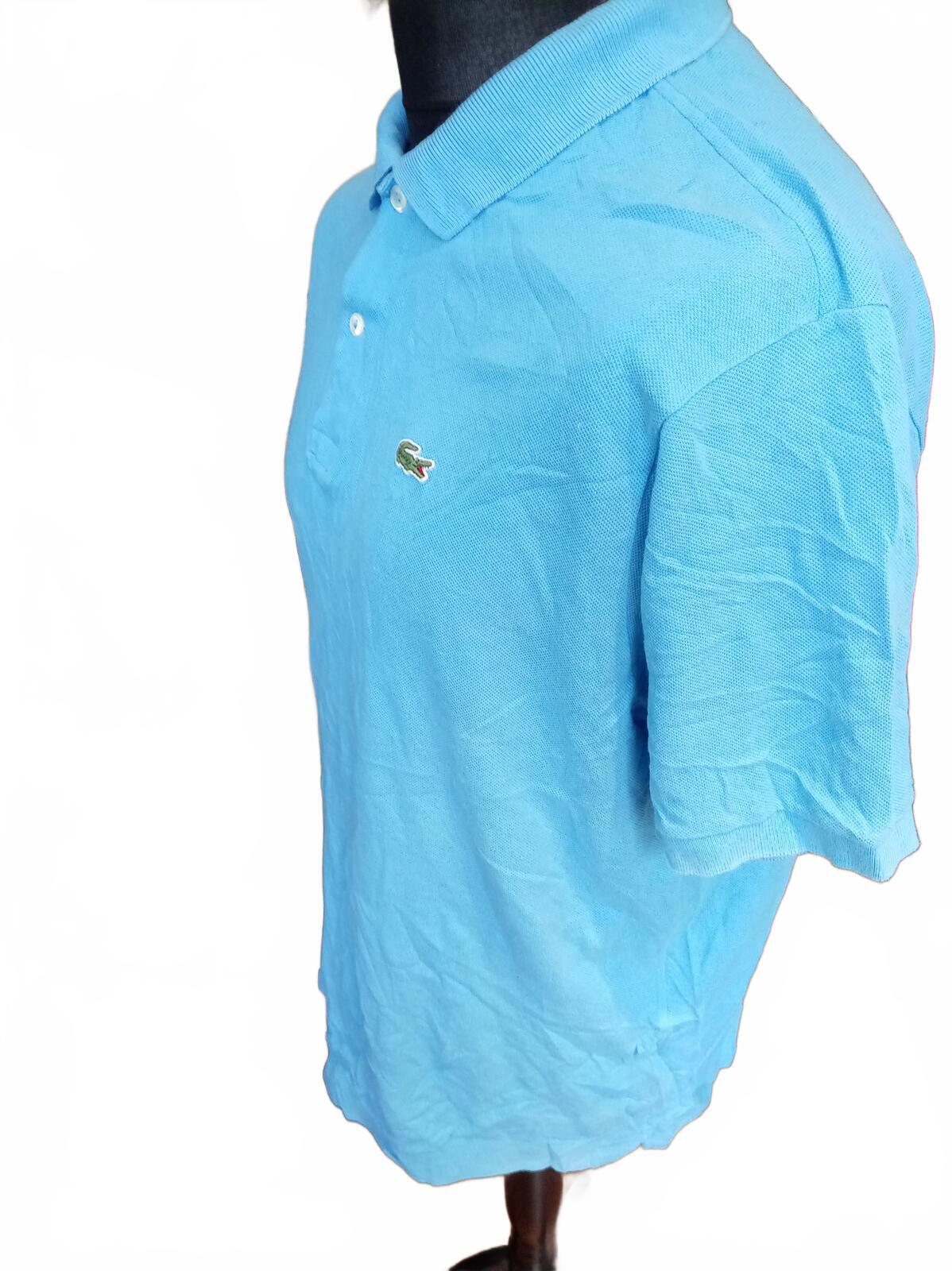 Lacoste Light Blue Short Sleeve Polo Shirt - Size 7 XXL