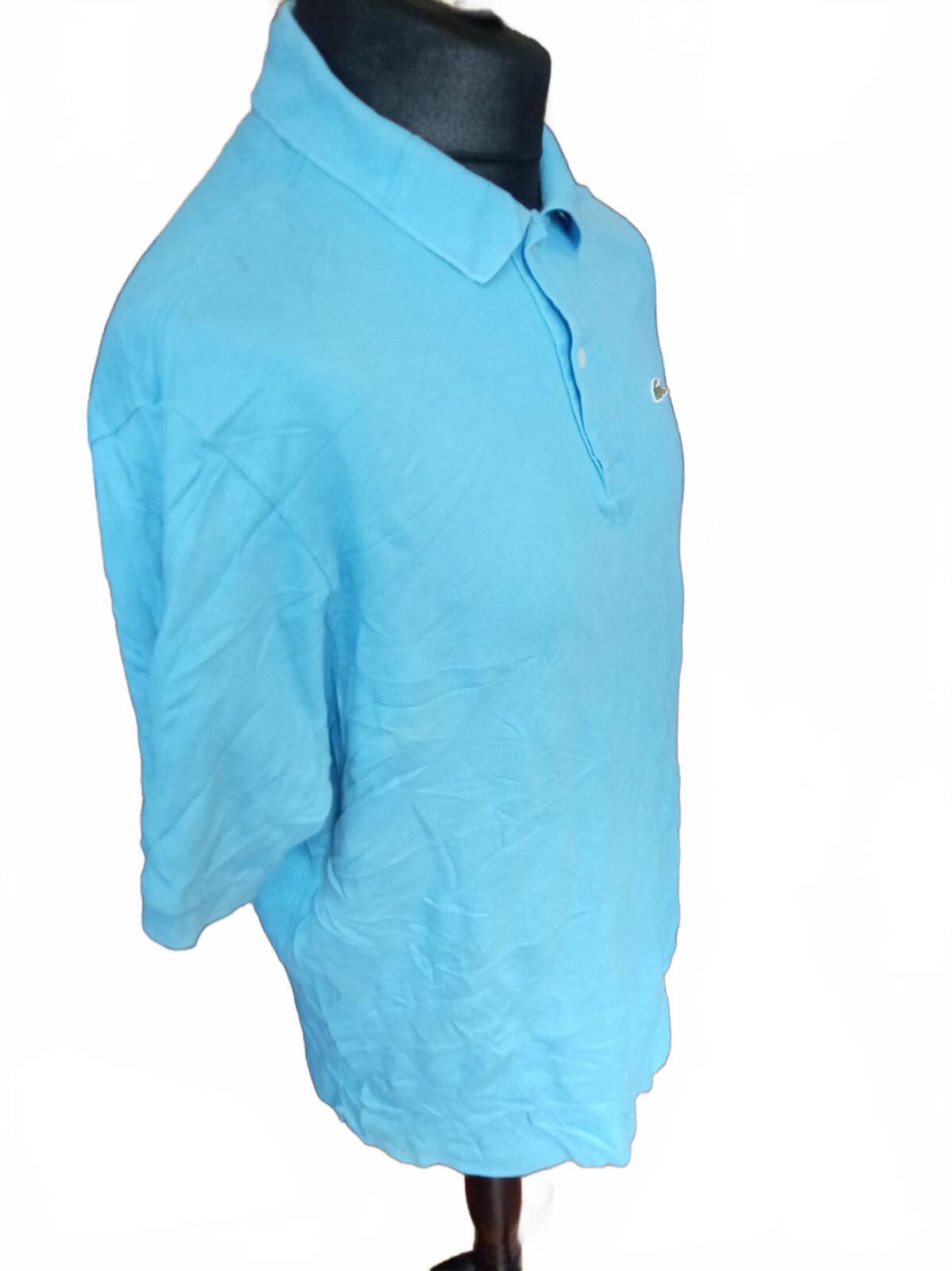 Lacoste Light Blue Short Sleeve Polo Shirt - Size 7 XXL