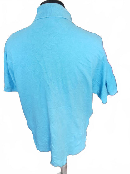 Lacoste Light Blue Short Sleeve Polo Shirt - Size 7 XXL