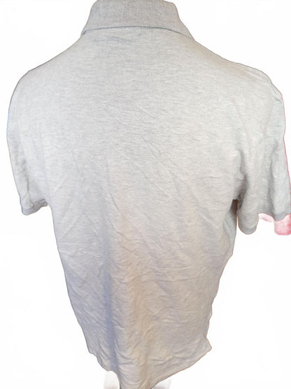 Lacoste Light Grey Short Sleeve Polo Shirt - Size 7 XXL