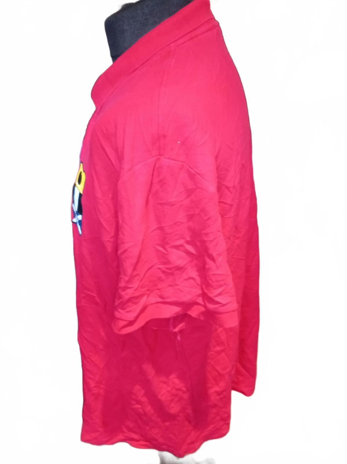 Lacoste Men's Sailing Gear Polo Shirt Red Big & Tall 4XL FR 9 Special Ed. Patch