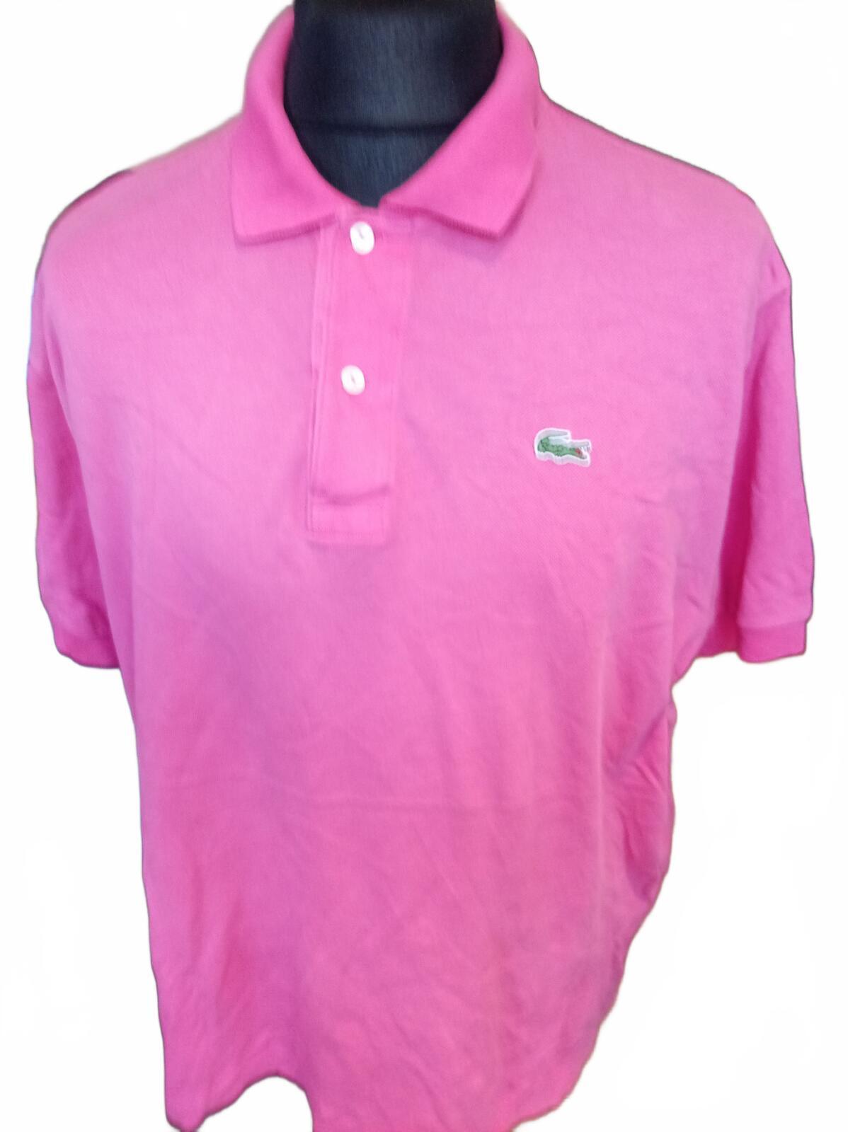 Lacoste Pink Short Sleeve Polo Shirt size 7 - XXL