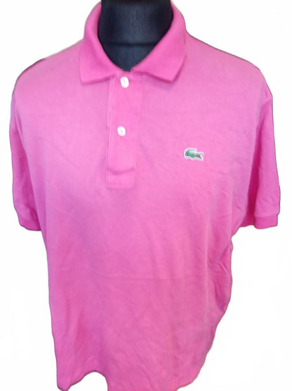 Lacoste Pink Short Sleeve Polo Shirt size 7 - XXL