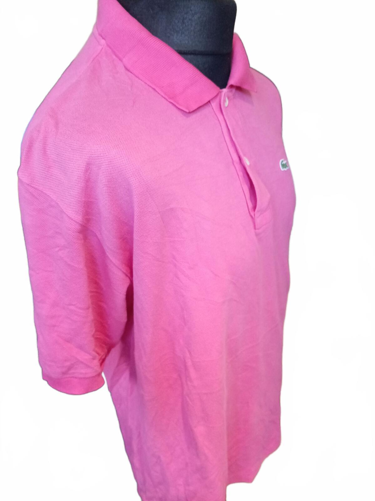 Lacoste Pink Short Sleeve Polo Shirt size 7 - XXL