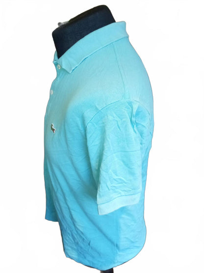 Lacoste Light Blue Short Sleeve Polo Shirt - Size 5 Large