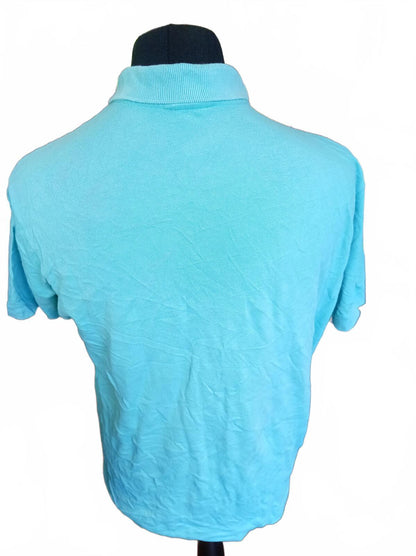 Lacoste Light Blue Short Sleeve Polo Shirt - Size 5 Large