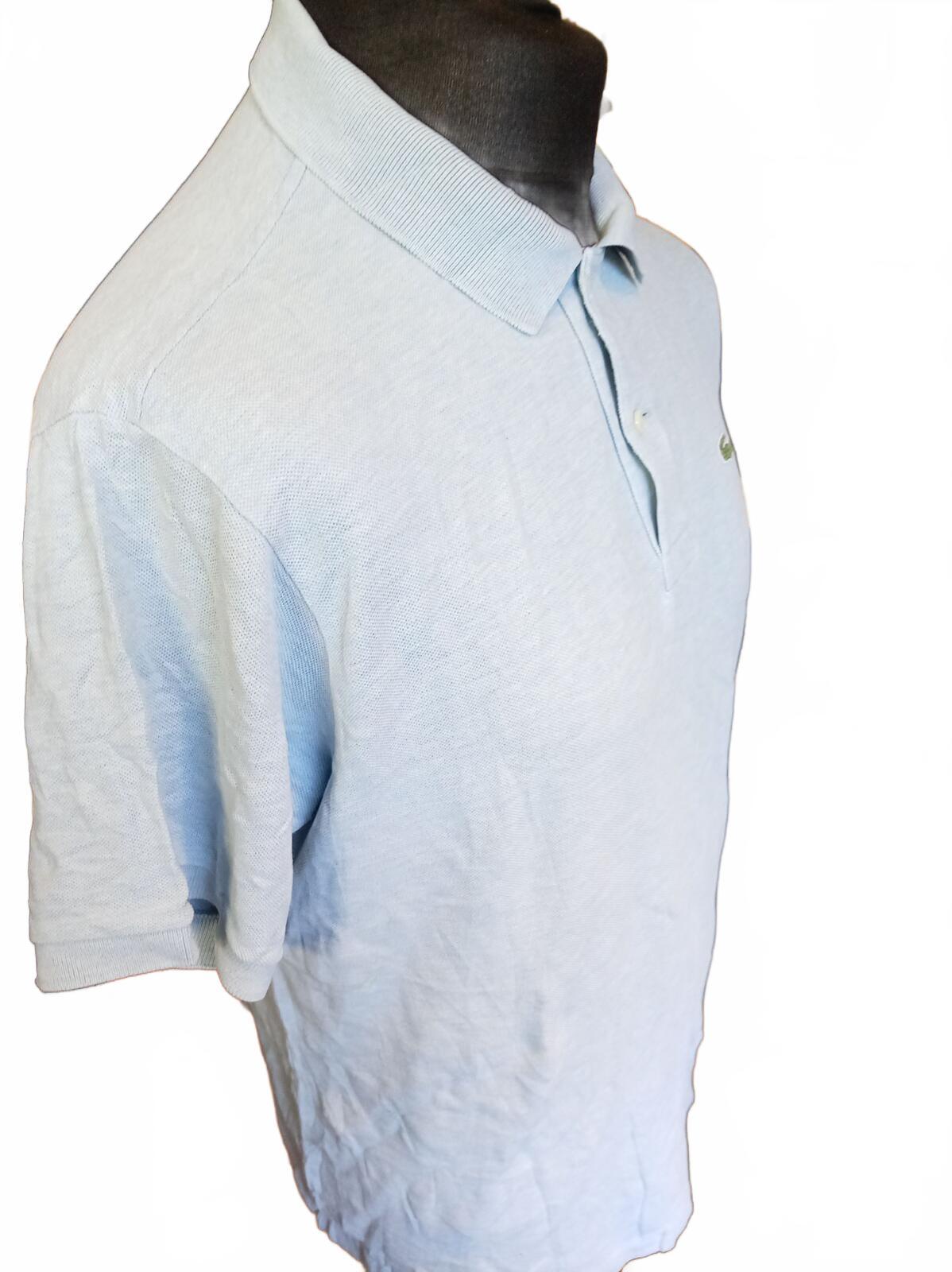 Lacoste Light Blue Short Sleeve Polo Shirt - Size 6 / XL