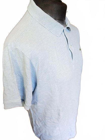 Lacoste Light Blue Short Sleeve Polo Shirt - Size 6 / XL