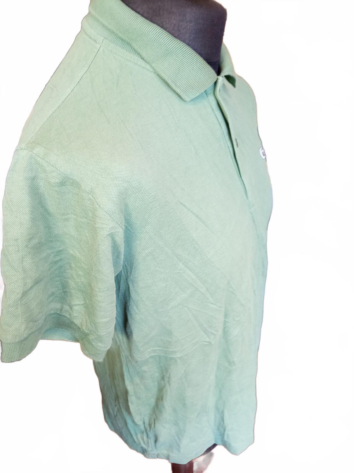 Lacoste Mint Green Short Sleeve Polo Shirt - Size 5 / Large