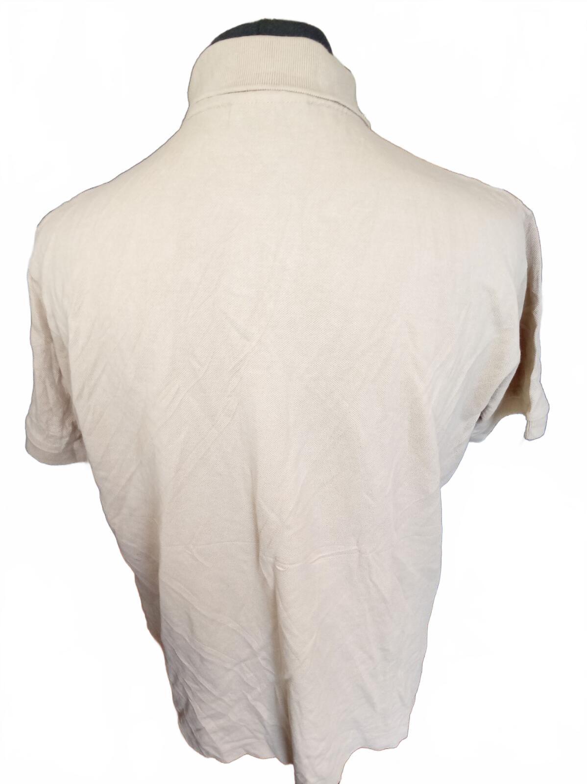 Lacoste Beige Short Sleeve Polo Shirt - Size 6 XL