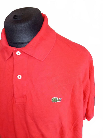 Lacoste Red Short Sleeve Polo Shirt - Size 8 - 3XL