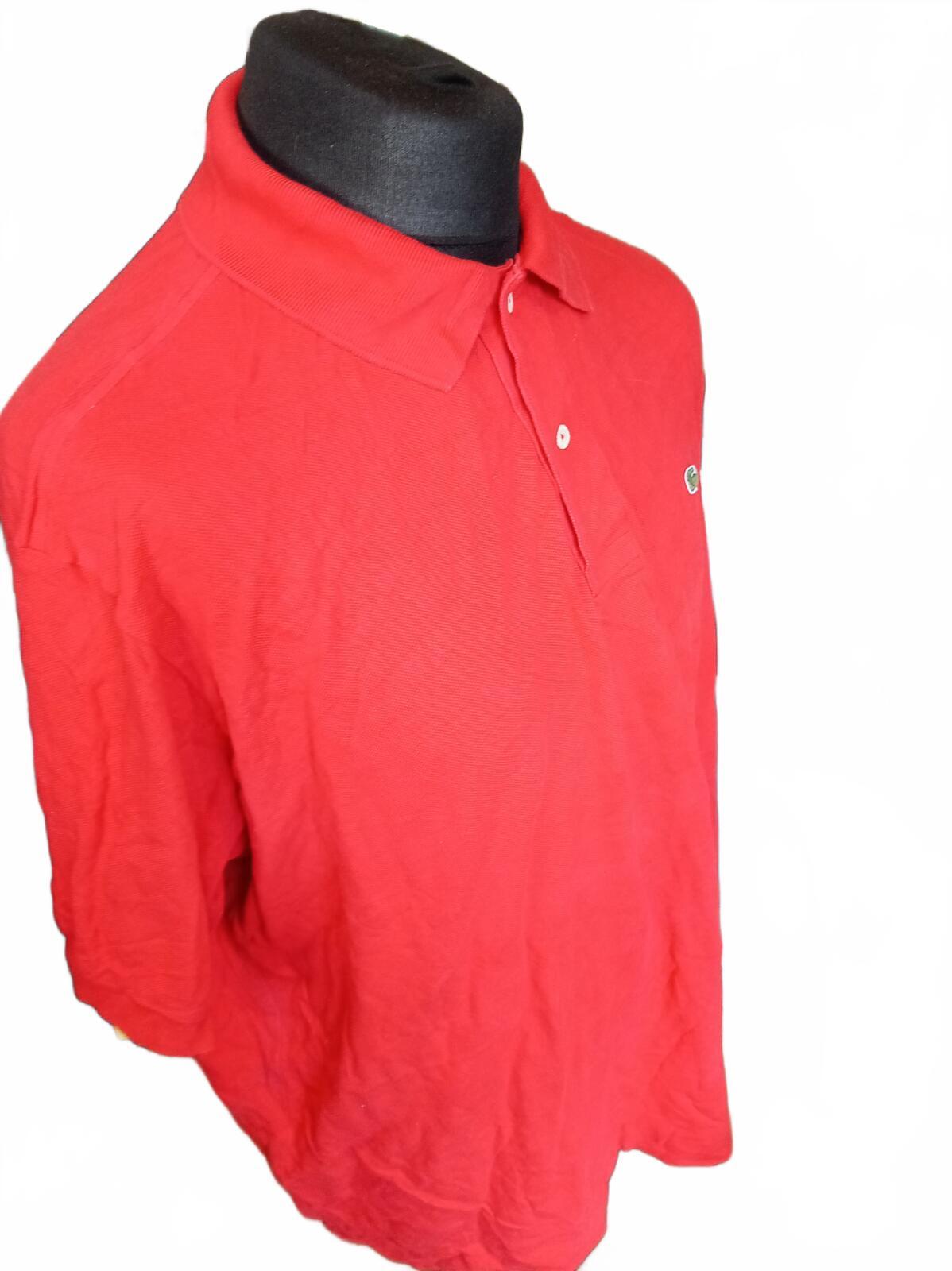 Lacoste Red Short Sleeve Polo Shirt - Size 8 - 3XL