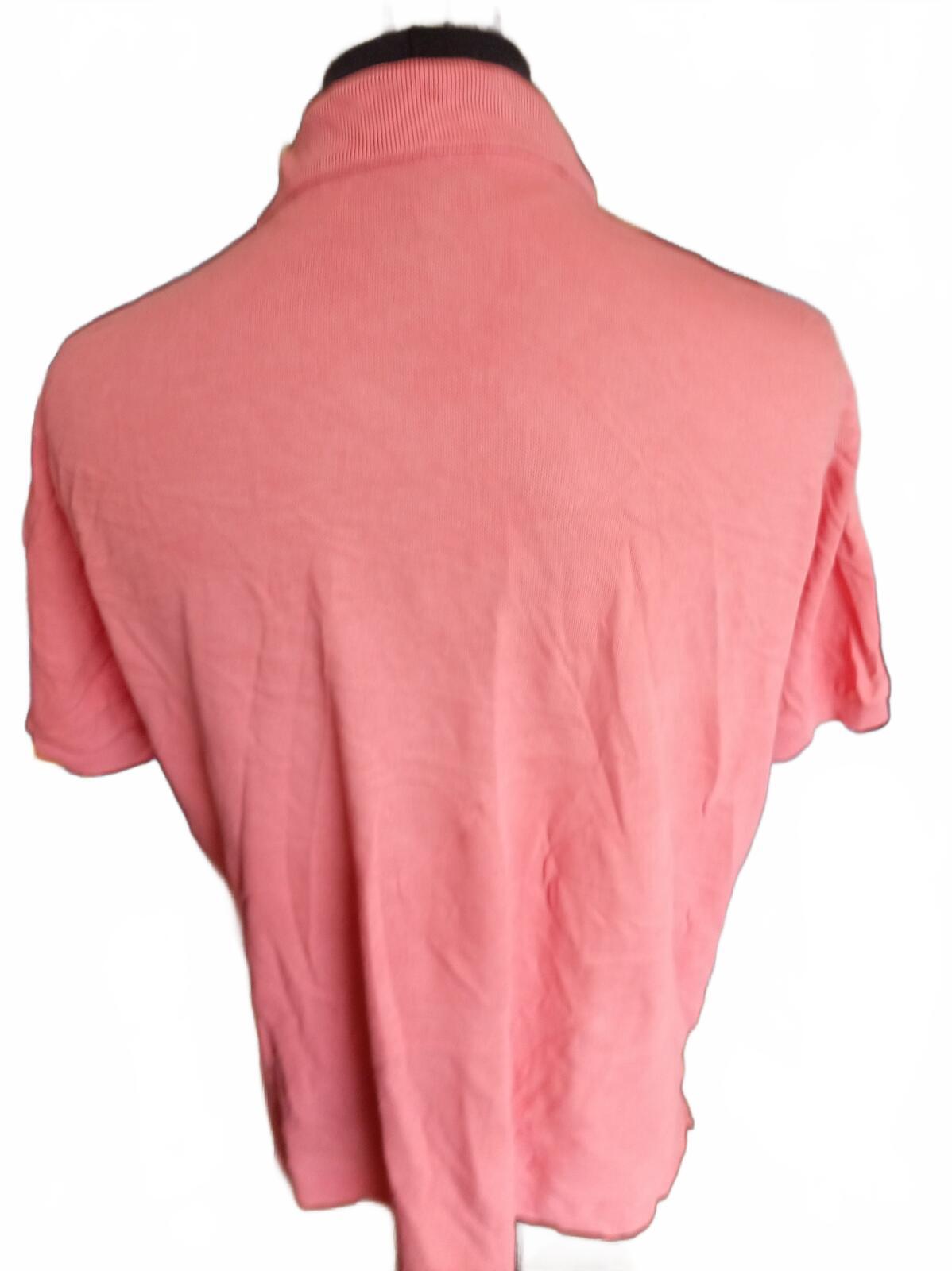 Lacoste Pink Short Sleeve Polo Shirt Crocodile Logo - Size 6 XL