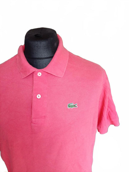 Lacoste Pink Short Sleeve Polo Shirt - Size 6 XL
