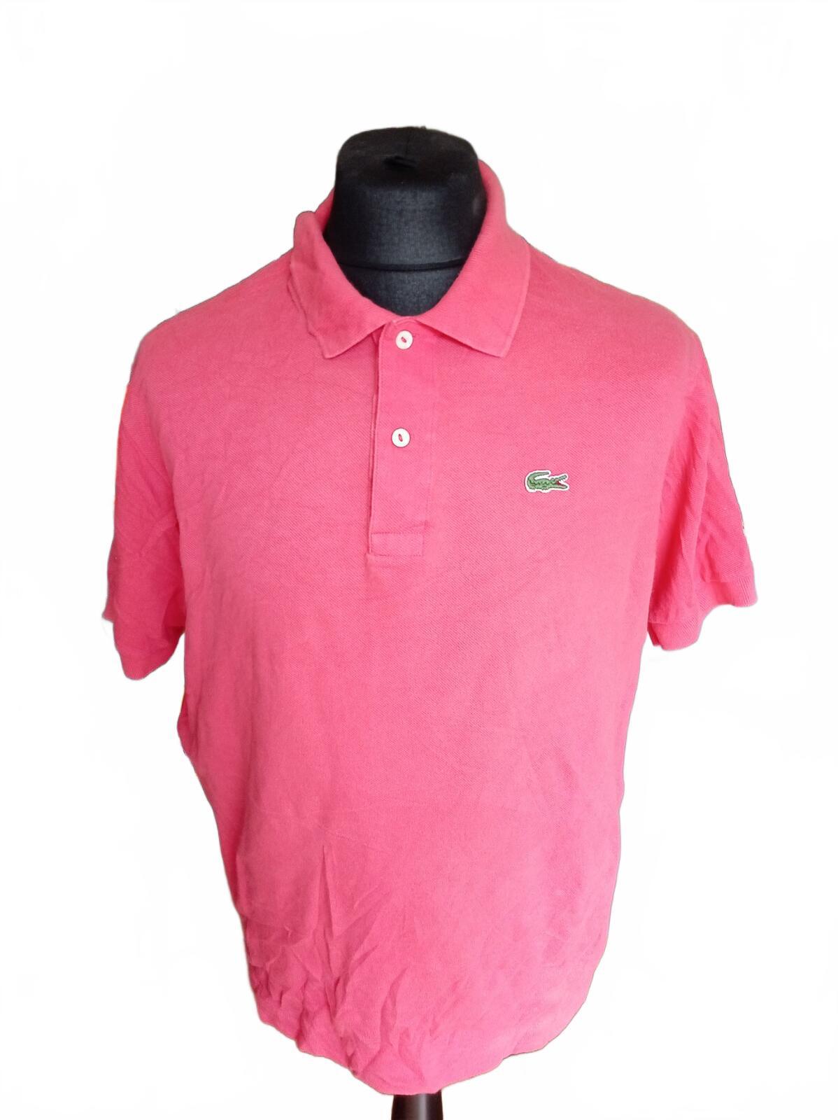 Lacoste Pink Short Sleeve Polo Shirt - Size 6 XL