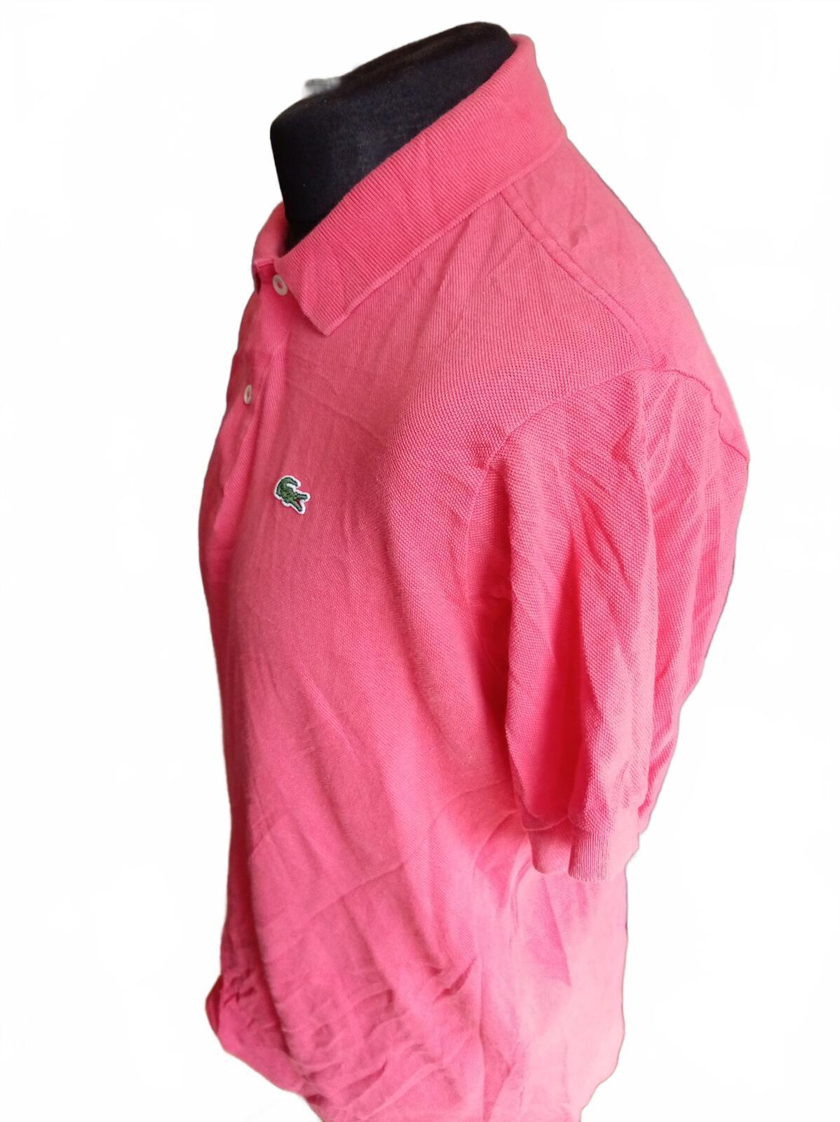 Lacoste Pink Short Sleeve Polo Shirt - Size 6 XL