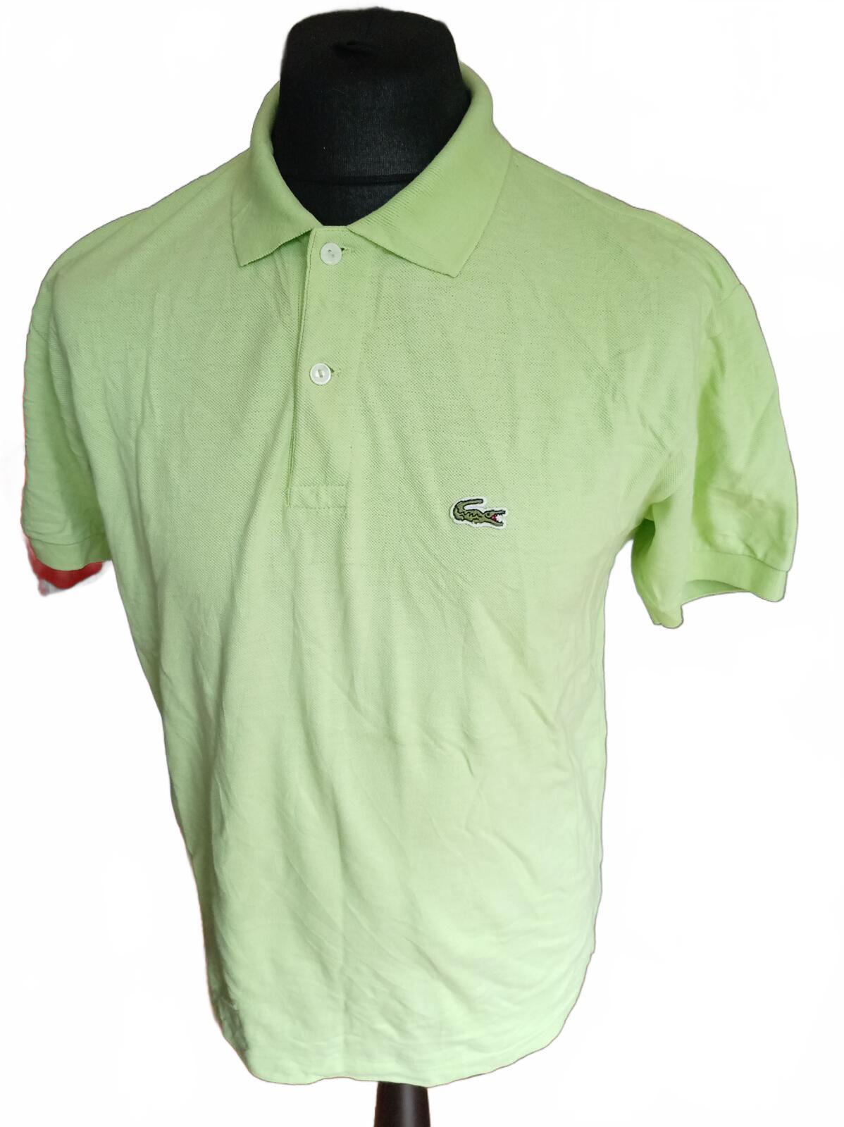 Lacoste Light Green Short Sleeve Polo Shirt - Size 4 Medium