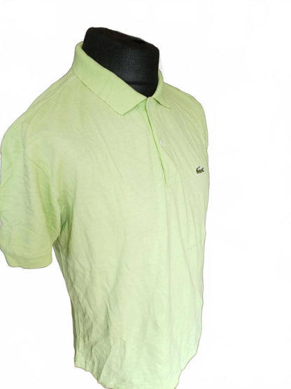 Lacoste Light Green Short Sleeve Polo Shirt - Size 4 Medium