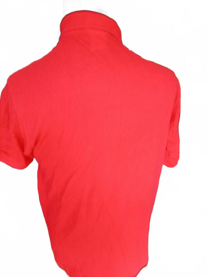 Lacoste Red Short Sleeve Polo Shirt Crocodile Logo - Size 5 Large