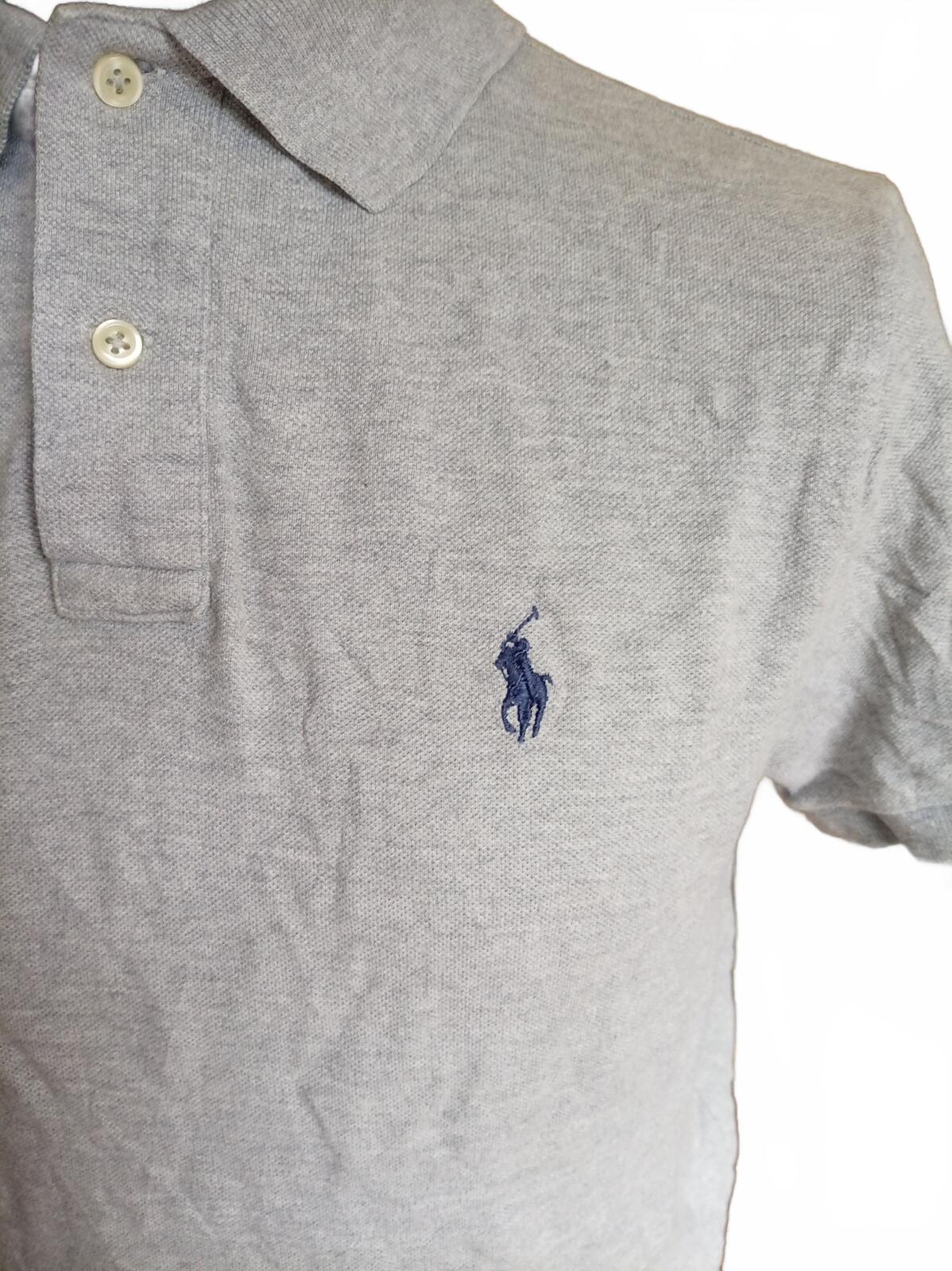 Ralph Lauren Grey Short Sleeve Polo Shirt - Medium