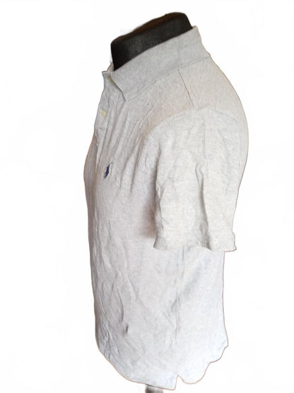 Ralph Lauren Grey Short Sleeve Polo Shirt - Medium