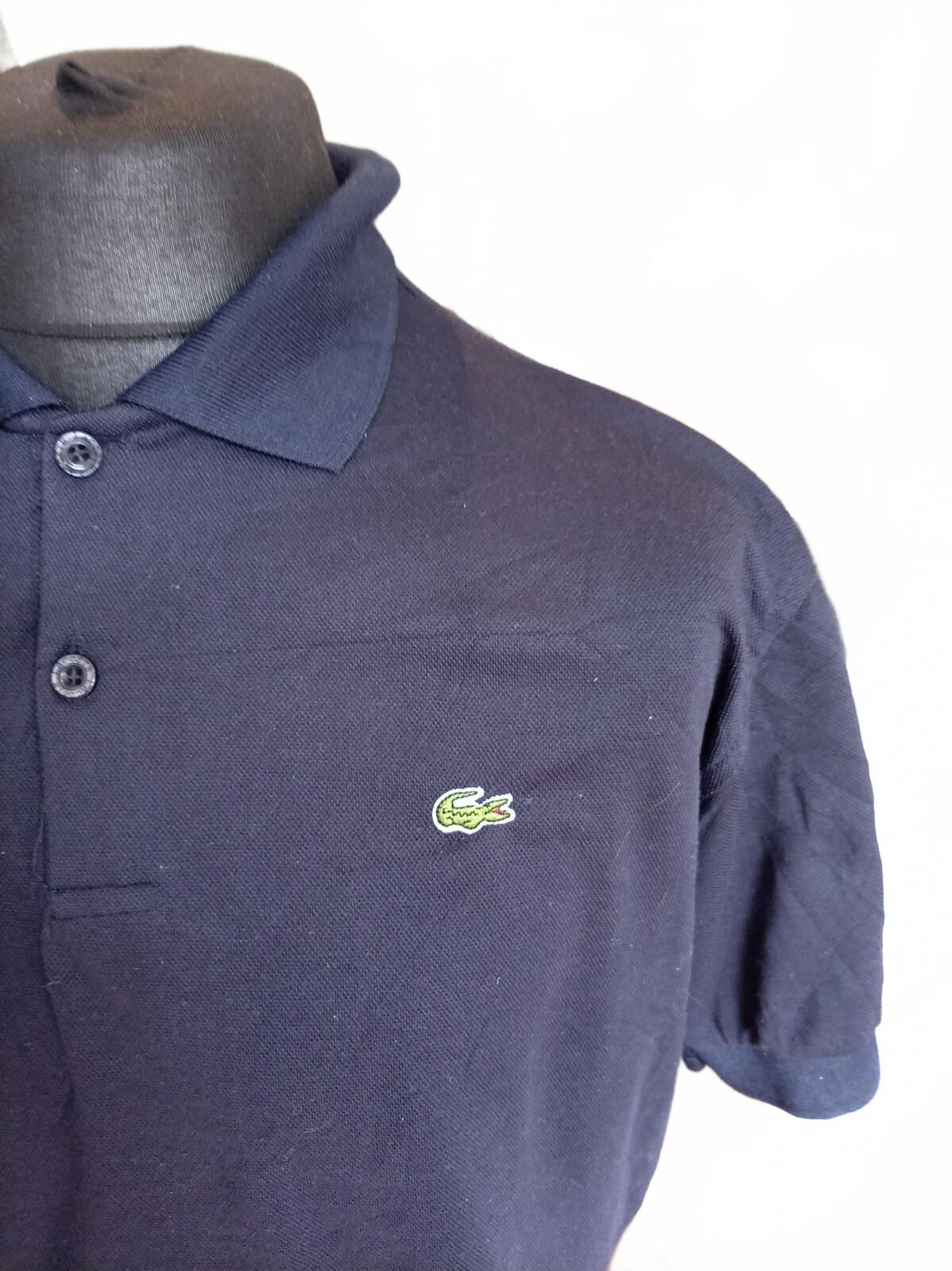 Lacoste Navy Short Sleeve Polo Shirt 6 XL
