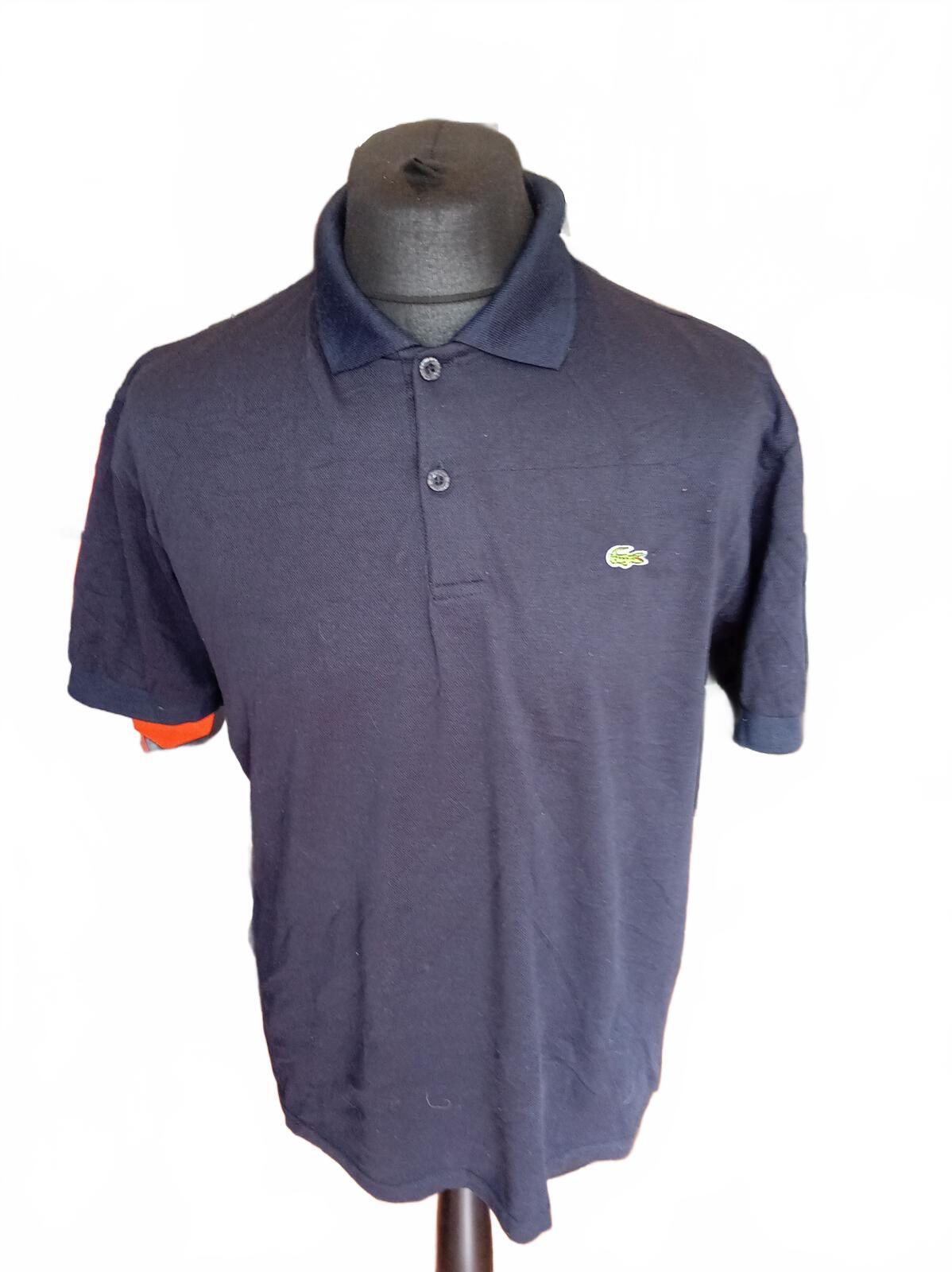 Lacoste Navy Short Sleeve Polo Shirt 6 XL