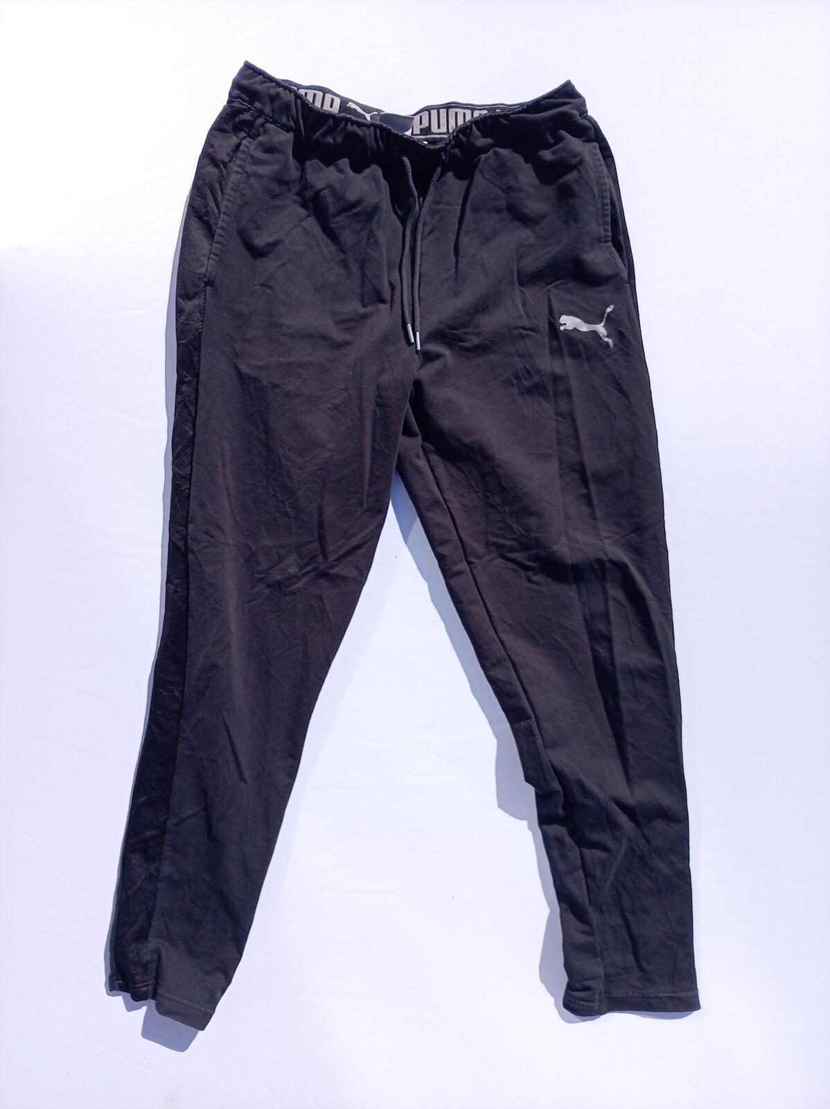 Puma Black Tapered Jogger Trousers - Medium