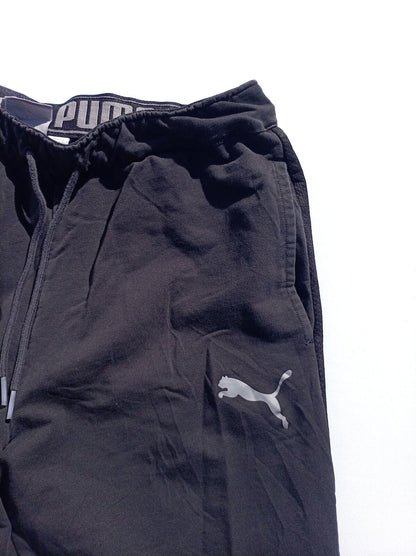 Puma Black Tapered Jogger Trousers - Medium