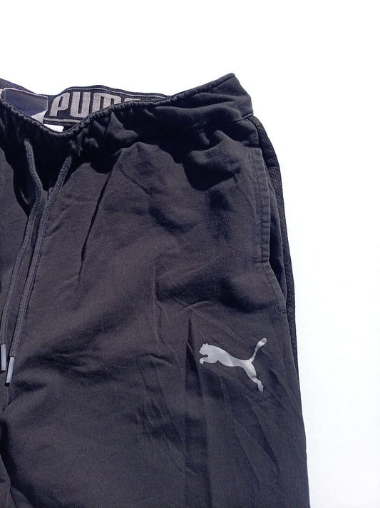 Puma Black Tapered Jogger Trousers - Medium