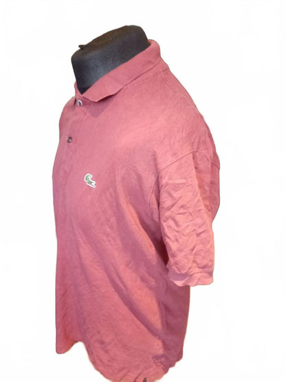 Lacoste Men’s Pink Short Sleeve Polo Shirt - Size 5 Large