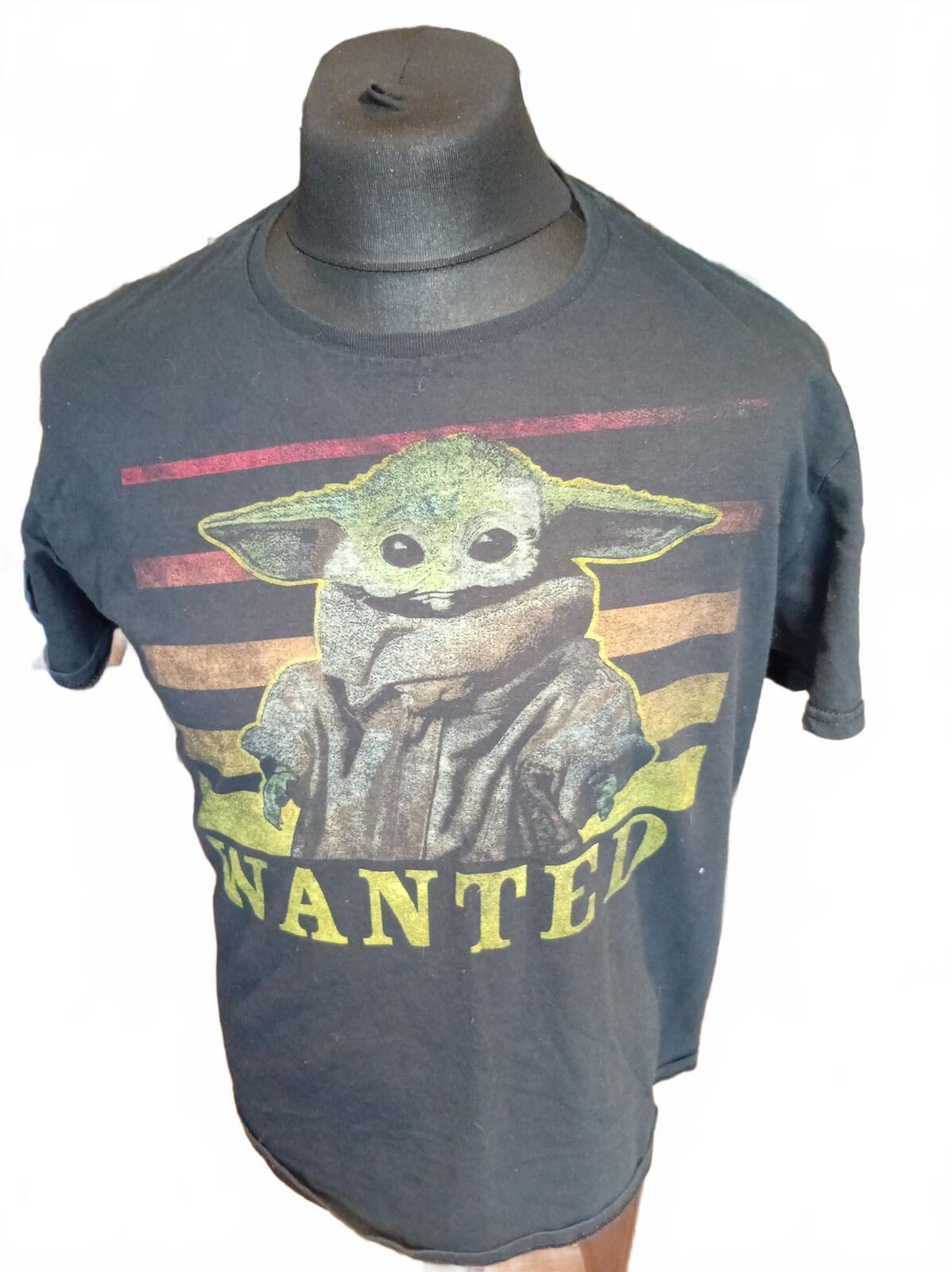 Black Grogu ‘WANTED’ Graphic T-Shirt - Large