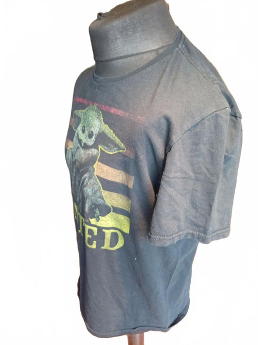Black Grogu ‘WANTED’ Graphic T-Shirt - Large