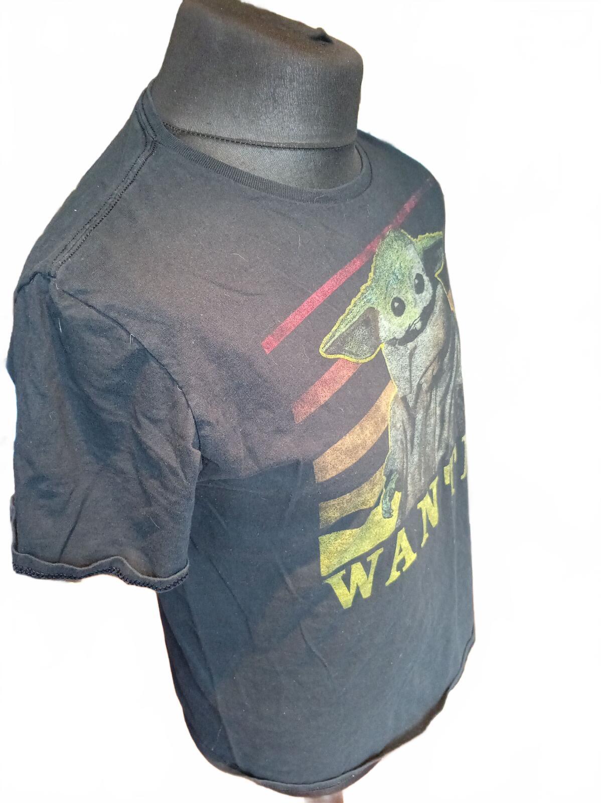 Black Grogu ‘WANTED’ Graphic T-Shirt - Large