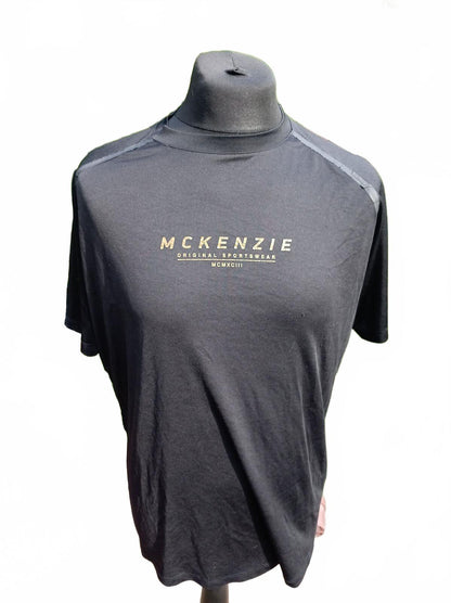 McKenzie Originals Black Short Sleeve Sports Top - XL