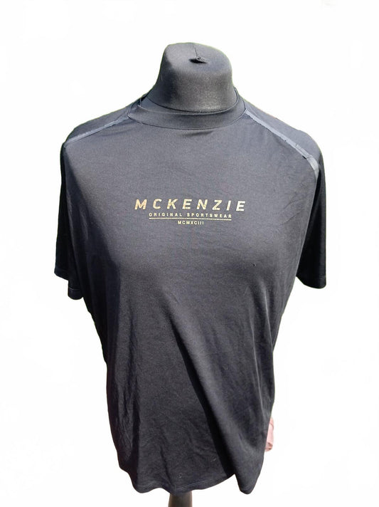 McKenzie Originals Black Short Sleeve Sports Top - XL