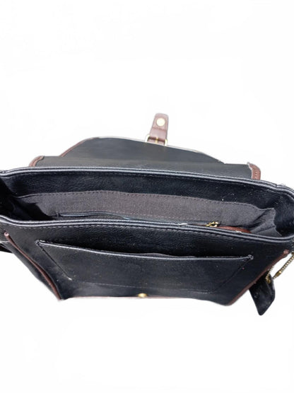 ALDO Shoulder Bag Grey/Brown – Men’s Crossbody Messenger – Strap – PU Leather