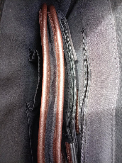 ALDO Shoulder Bag Grey/Brown – Men’s Crossbody Messenger – Strap – PU Leather