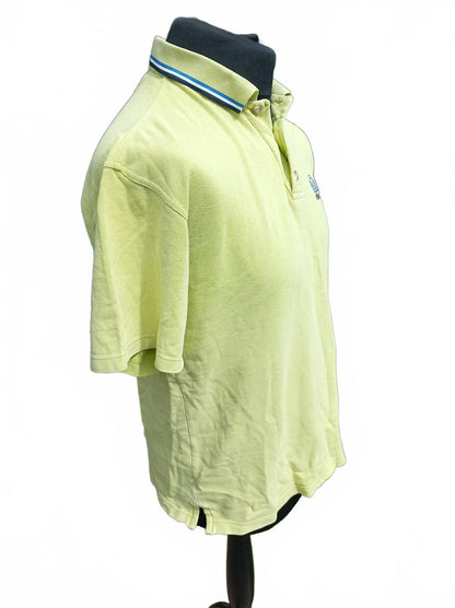Ellesse Yellow Embroidered Logo Short Sleeve Polo Shirt Size S